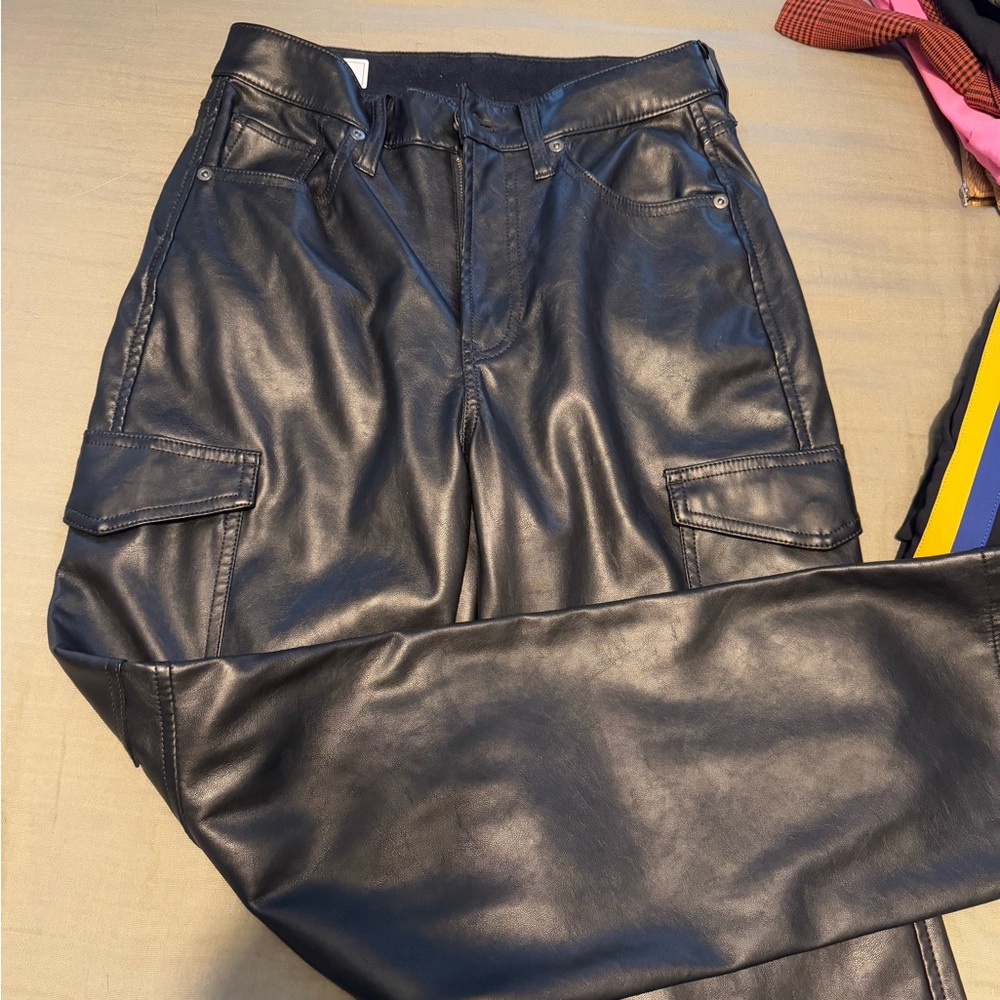 GAP cargo leather pant